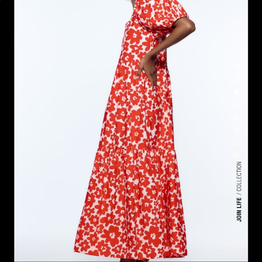 Zara printed poplin dress - Picture 6 of 10